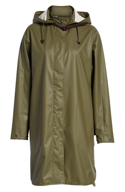 Shop Ilse Jacobsen Hooded Raincoat In Army