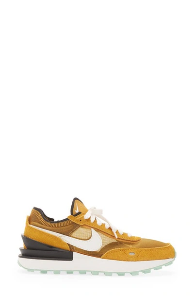 Shop Nike Waffle One Sneaker In Gold/ Phantom/ Black