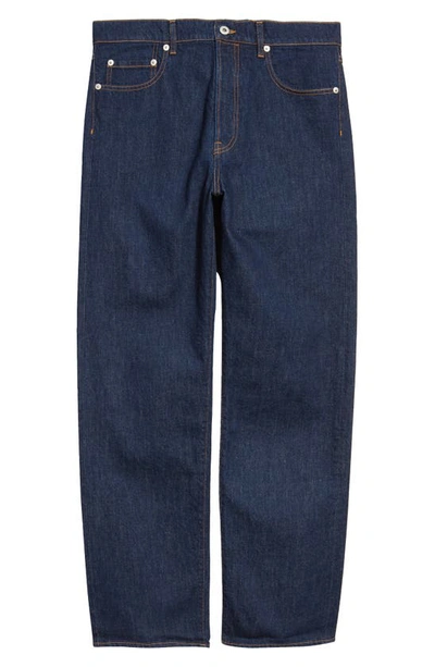 Shop Kenzo Asagao Straight Leg Jeans In Rinse Blue Denim