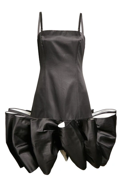 Shop Rotate Birger Christensen Leiza Bow Dress In Black