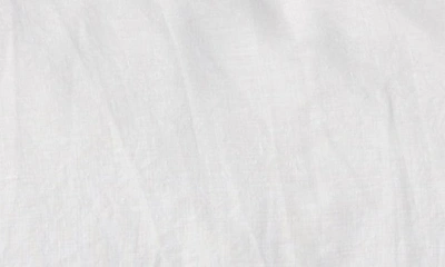 Shop Coyuchi Relaxed Organic Linen Lumbar Pillow Cover In Alpine White