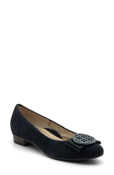 Shop Ara Bambi Flat In Blue