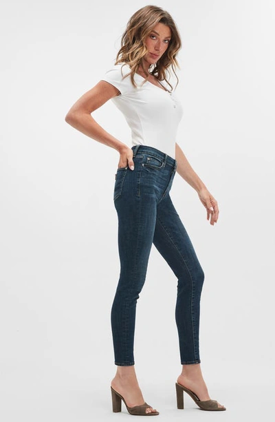 Shop Guess 1981 High Waist Ankle Skinny Jeans In Maya Bay