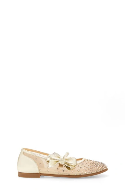 Shop Christian Louboutin Melodie Crystal Embellished Mary Jane Flat In Version Platine