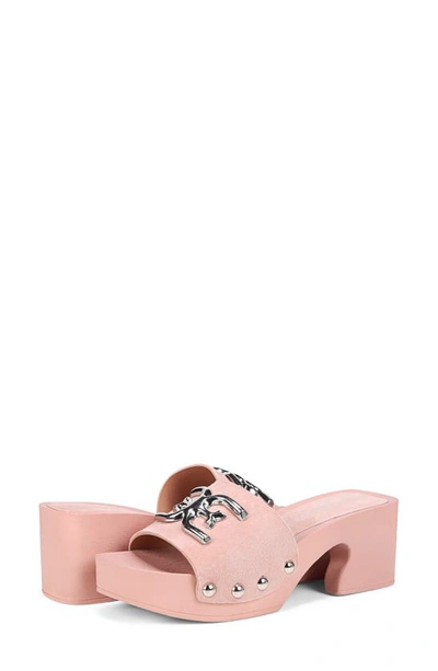 Shop Sam Edelman Francina Platform Slide Sandal In Pale Pink