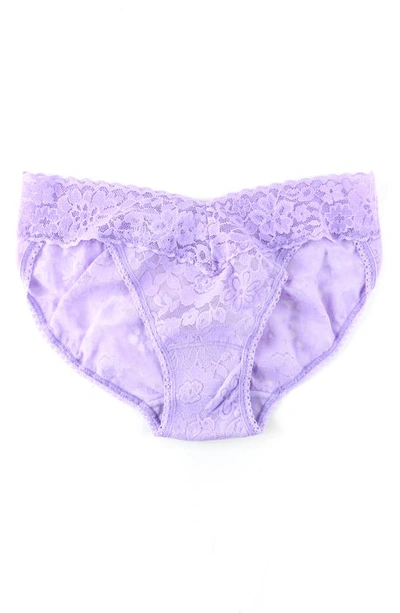 Shop Hanky Panky Daily Lace Bikini In Moon Crystal (purple)