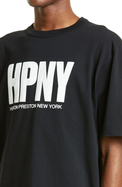 Heron Preston Logo Graphic Tee In Black White