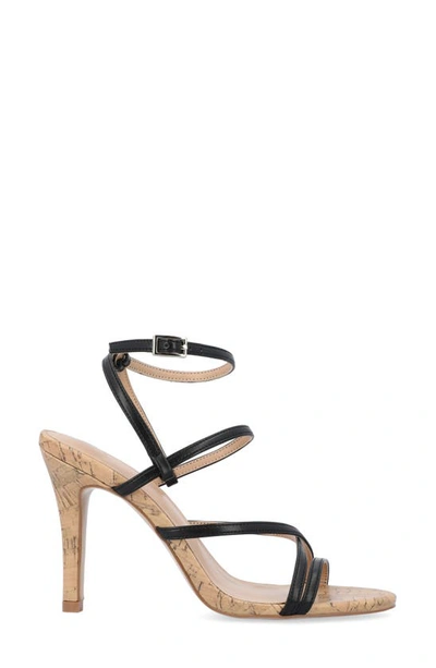 Journee Collection Womens Fylissa Heeled Sandals In Black