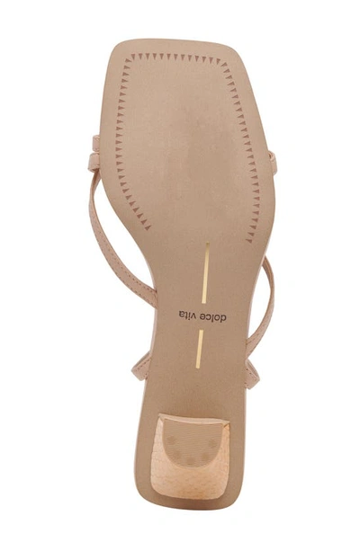 Shop Dolce Vita Baylor Kitten Heel Ankle Strap Sandal In Cream Leather