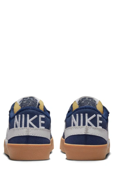 Shop Nike Blazer Low '77 Jumbo Sneaker In Midnight Navy/ Sail/ Gum Brown