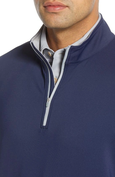 Shop Peter Millar Perth Performance Quarter Zip Sweatshirt In Navy