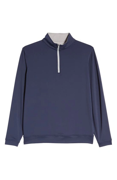 Shop Peter Millar Perth Performance Quarter Zip Sweatshirt In Navy