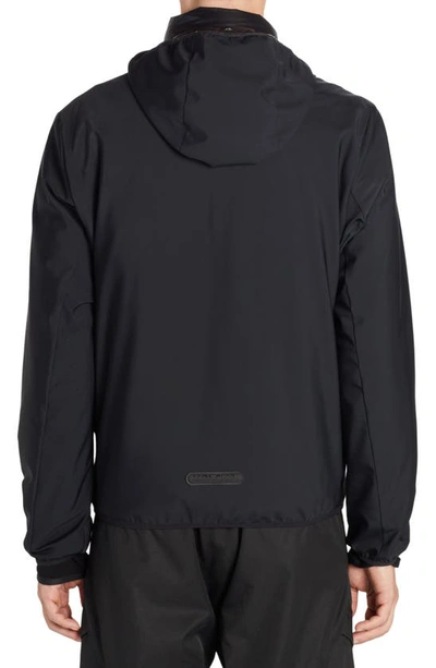 Shop Moncler Foreant Hooded Nylon Jacket In Black