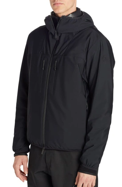 Shop Moncler Foreant Hooded Nylon Jacket In Black