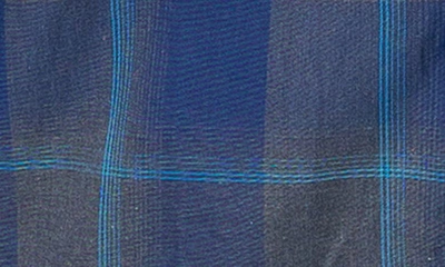 Shop Maceoo Einstein Plaid Contemporary Fit Button-up Shirt In Blue