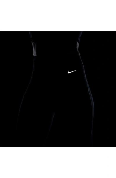 Shop Nike Dri-fit Go Firm Support High Waist Crop Leggings In Black/ Black