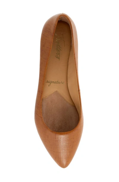 Shop Trotters Estee Ballet Flat In Luggage Embossed