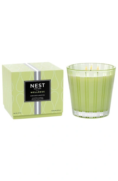 Shop Nest New York Lime Zest & Matcha Candle In 3 Wick