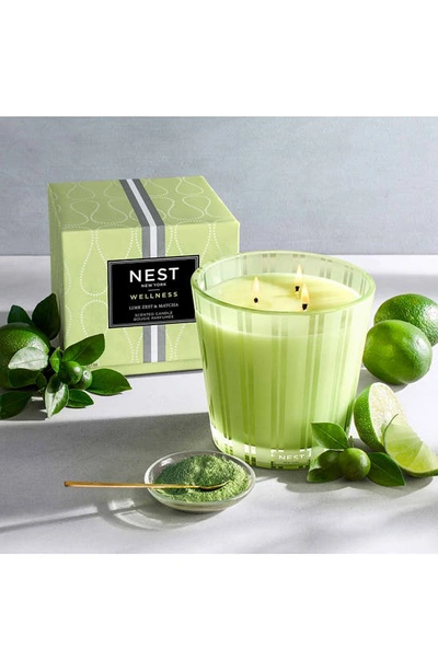 Shop Nest New York Lime Zest & Matcha Candle In 3 Wick