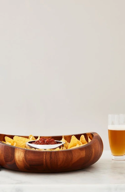 Nambe Nambé 'braid' Chip & Dip Server In Brown