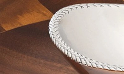 Nambe Nambé 'braid' Chip & Dip Server In Brown