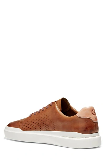 Shop Cole Haan Grandpro Rally Sneaker In British Tan/ Ivory Leather