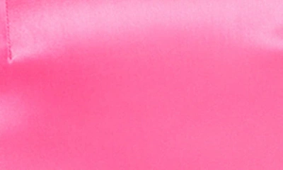 Shop Steve Madden Tobi Stretch Satin Minidress In Pink Glo