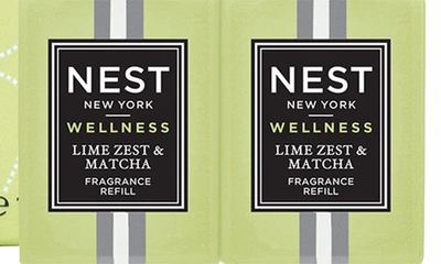 Shop Nest New York New York Pura Smart Home Fragrance Diffuser Refill Duo In Lime Zest And Matcha