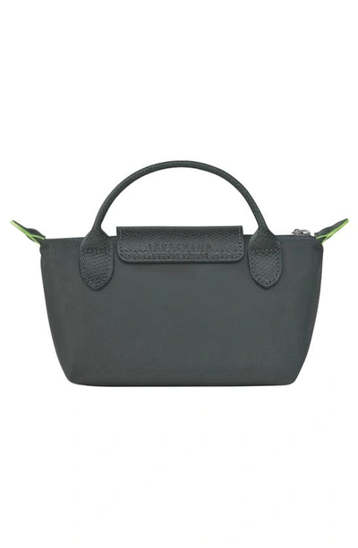 Shop Longchamp Le Pliage Recycled Canvas Cosmetics Case In Graphite