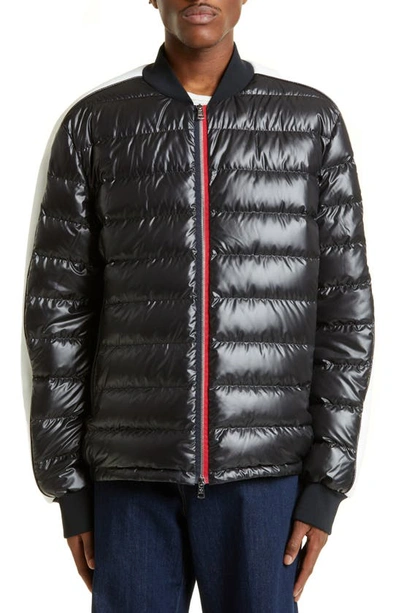 Shop Moncler Arroux Down Bomber Jacket In Black