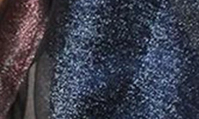 Saachi Ombrè Shimmer Silk Scarf In Black