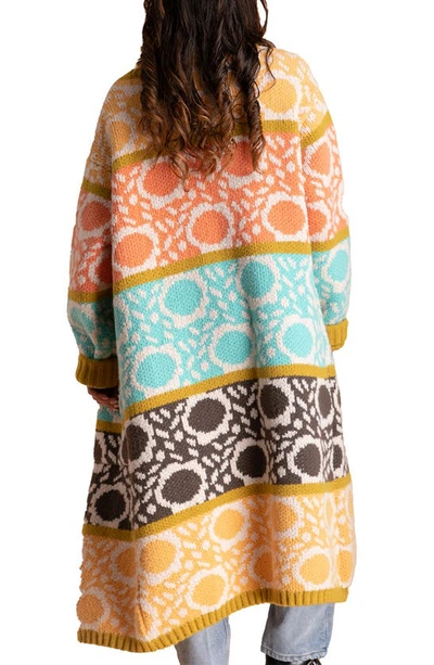 SAACHI SAACHI CARINA OVERSIZE COLORBLOCK CARDIGAN 