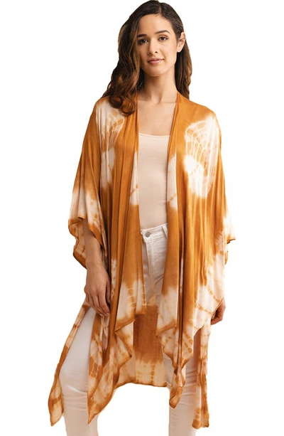 Saachi Tie Dye Ruana In Sienna