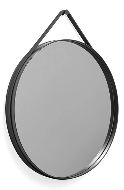 Shop Hay Round Strap Mirror In Anthracite