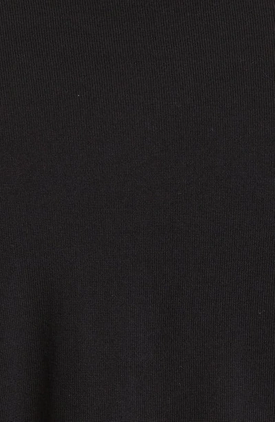 Shop Hugo Boss Leno Virgin Wool Crewneck Sweater In Black