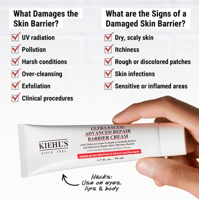 Kiehl's Since 1851 Ultra Facial Advanced Repair Barrier Cream In White