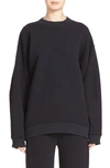 Acne Studios 'beta' Guitar Patch Appliqué Sweatshirt In Black/white Print