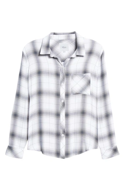 Shop Rails Hunter Plaid Button-up Shirt In White Steel