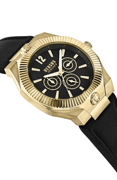 Shop Versus Echo Park Multifunction Bracelet Watch, 42mm In Ip Yellow Gold