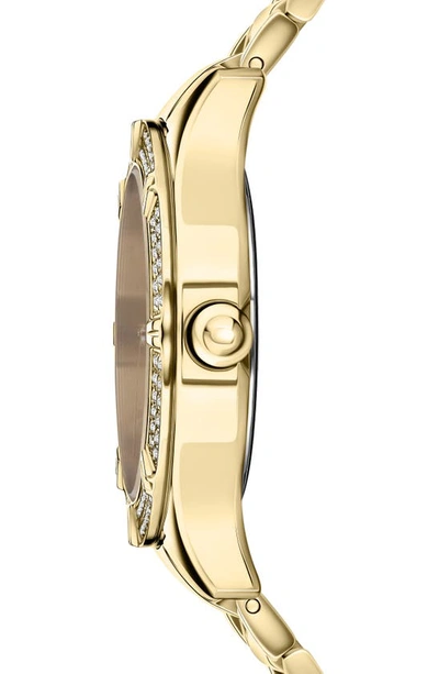 Shop Versus Canton Road Crystal Bracelet Watch, 36mm In Ip Yellow Gold