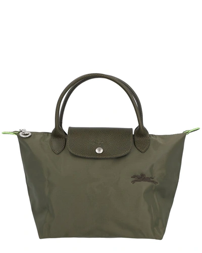 Shop Longchamp Le Pliage Green Nylon Bag