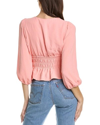 Shop Bcbgeneration Surplice Top In Pink