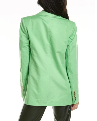 Shop A.l.c A. L.c. Ridley Linen-blend Jacket In Green