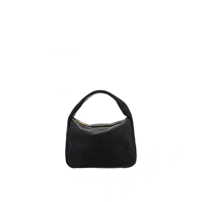 Shop Dsquared2 Leather Logo Handbag In Black