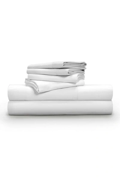 Shop Pg Goods Luxe Soft 'n Smooth Tencel® Lyocell Sheet Set In White
