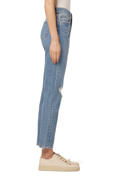 Shop Joe's The Honor Ripped Ankle Straight Leg Jeans In Darling