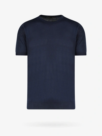 Shop Corneliani T-shirt In Blue