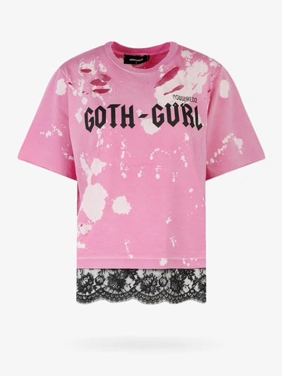 Shop Dsquared2 T-shirt In Pink