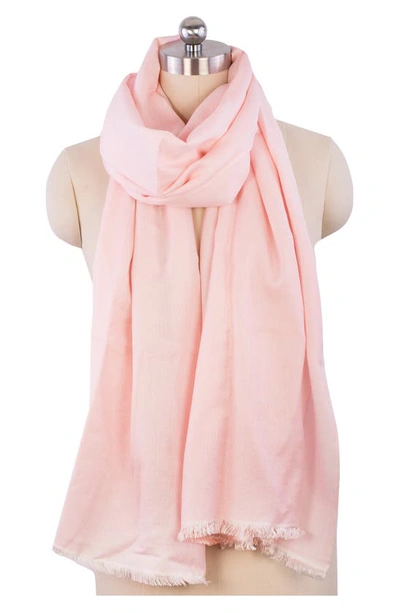 Shop Saachi Cashmere Silk Blend Scarf In Baby Pink