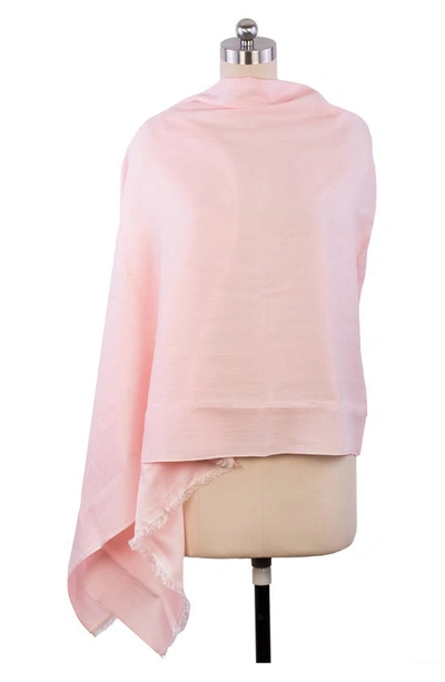Shop Saachi Cashmere Silk Blend Scarf In Baby Pink